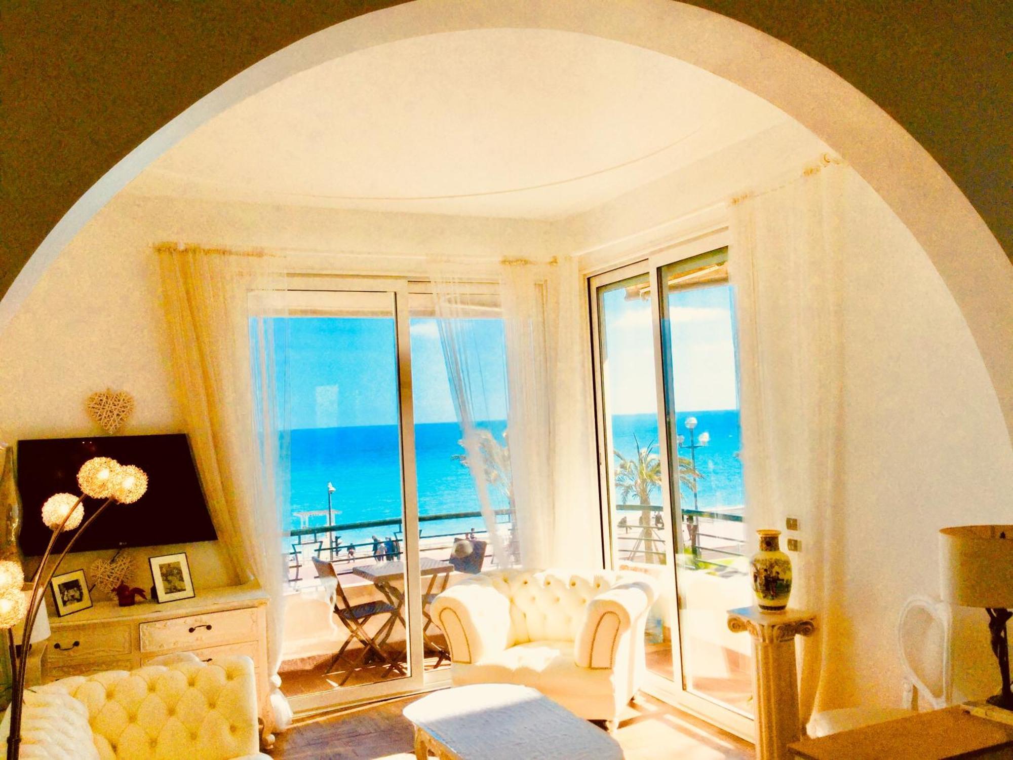 Endless Stunning Mediterranean Sea Views Promenade Des Anglais Apartment Nice Exterior photo